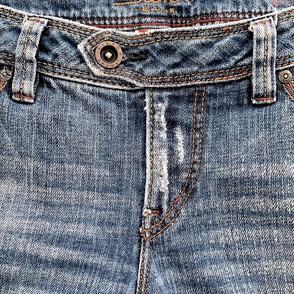 Silver Tina Distressed Low Rise Bootcut Jean - Picture 10 of 16